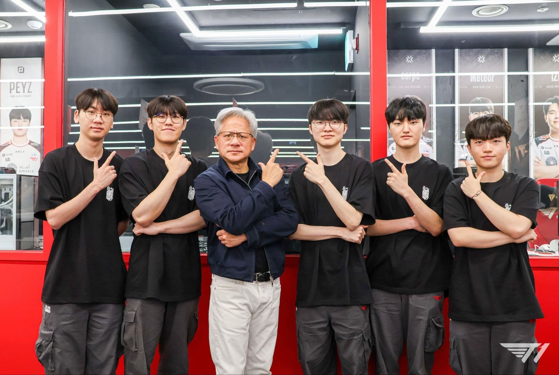 T1 and Nvidia CEO